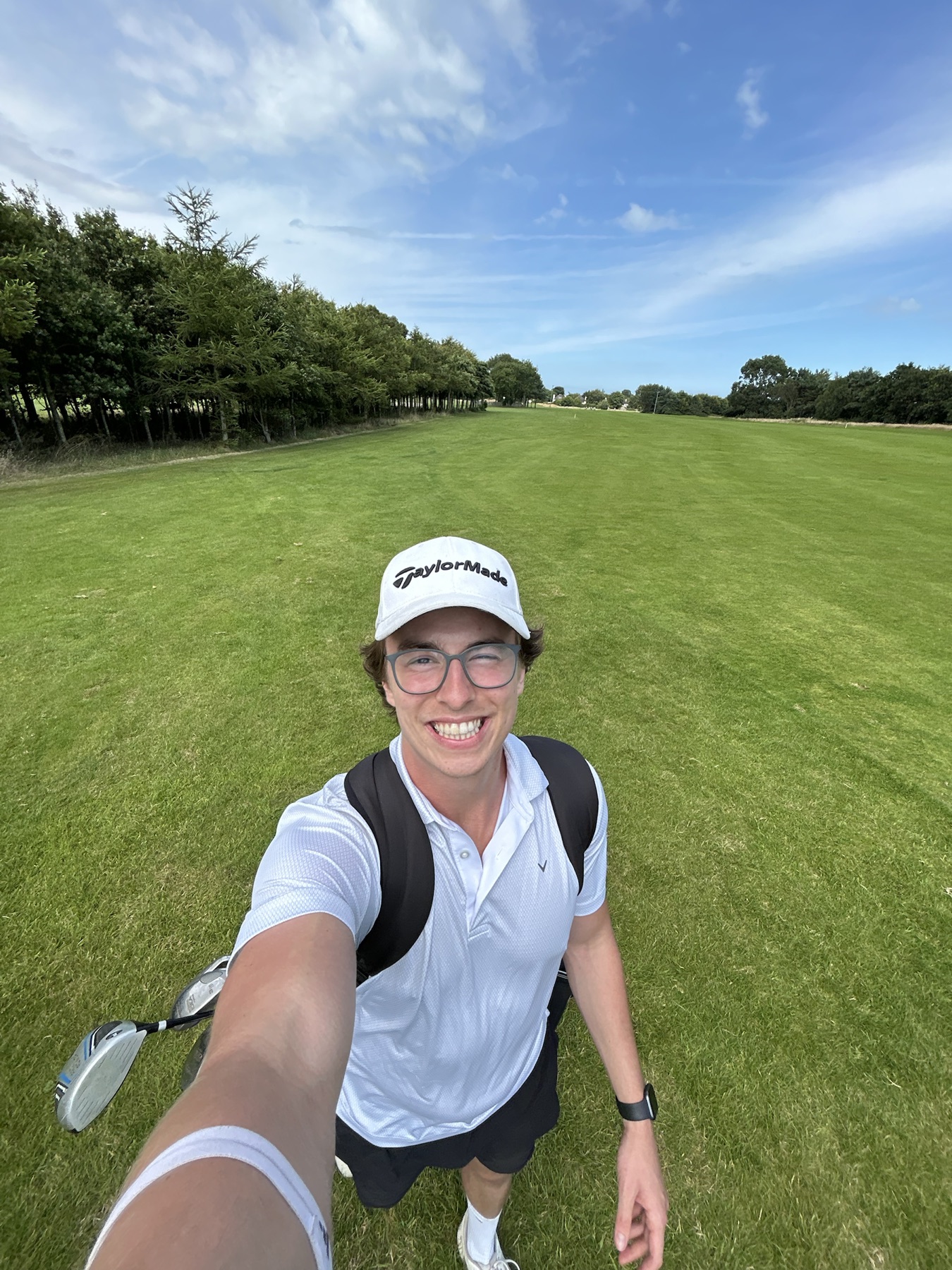Jack smiling on a golf course